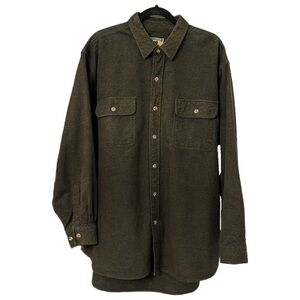 FIELD & STREAM Heavy Cotton Flannel Shirt Casual Button Down Work Wear, XXL